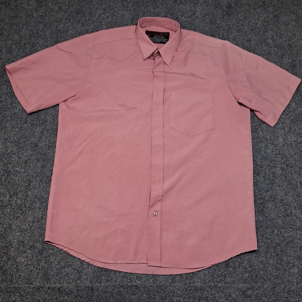 Vintage CLASSIC Est.2001‎ Button Down Salmon Pink Shirt Mens Size XL